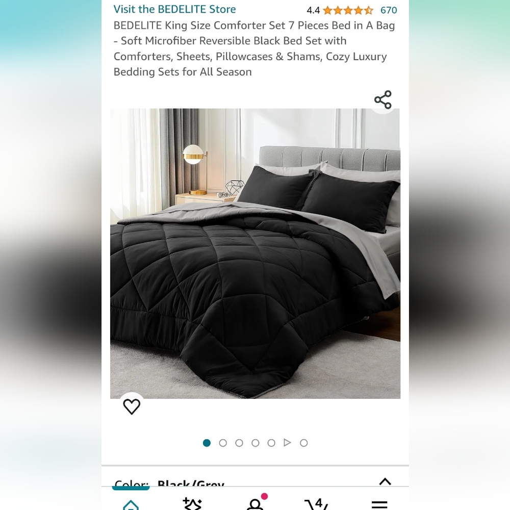 Bedelite king size comforter set